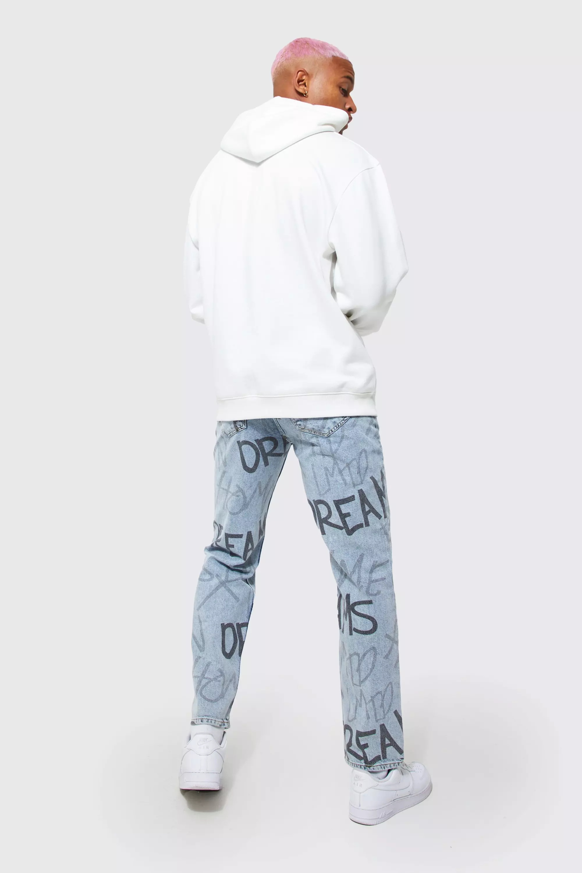 Bershka graffiti jeans hot sale